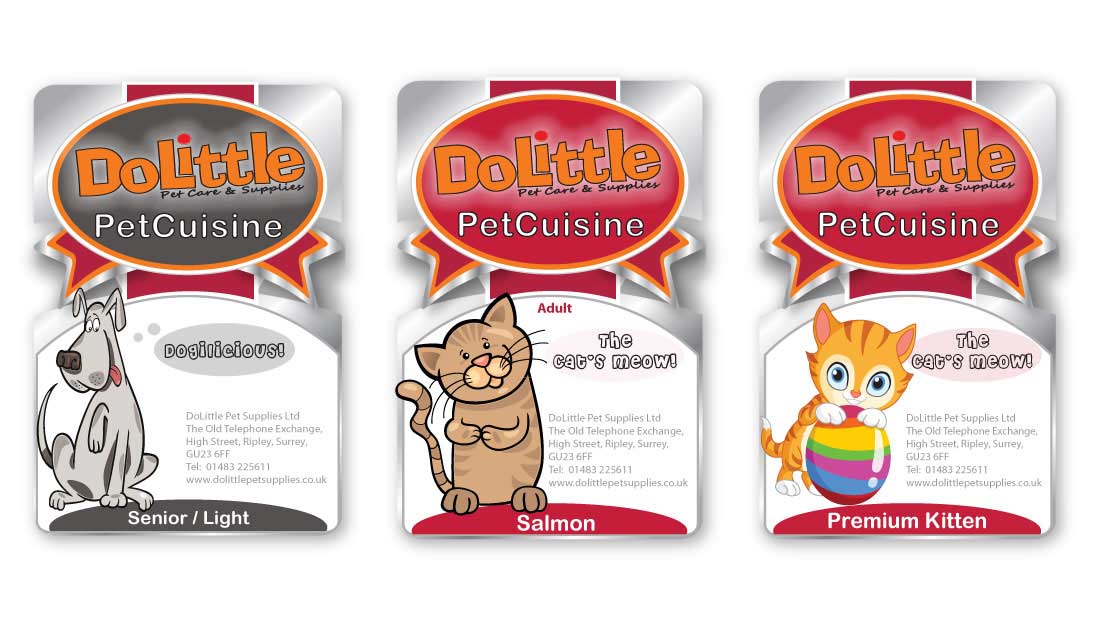 Packaging Design for DoLittle Pet Supplies - cat food