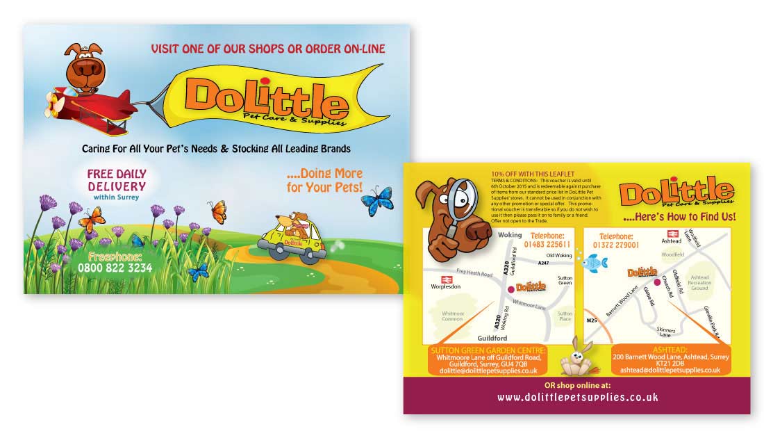 Graphic deisgn for DoLittle Pet Supplies