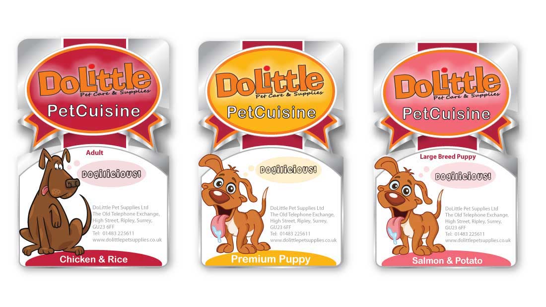 Packaging Design for DoLittle Pet Supplies - dog food
